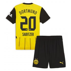 Borussia Dortmund Marcel Sabitzer #20 Hemmakläder Barn 2024-25 Kortärmad (+ Korta byxor)